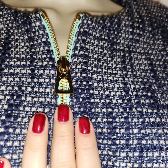 Sail to Sable Blue Blazer with Flared Sleeves - Picture 4 of 14